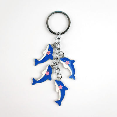 خرید زنک آلیاژ نرم مینال دلفین Keychain یک لوازم جانبی جذاب برای دوستداران اقیانوس تولید آنلاین