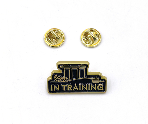 خرید Double Butterfly Clasp Black Enamel Badge with Unique Plastic Box The Perfect Addition to Your Lapel Pin Collection تولید آنلاین