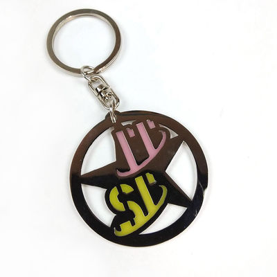 رنگی شفاف لاک پروموشنل Keychain پر جنب و جوش پیچ برای نام تجاری